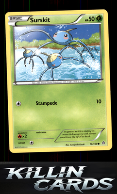 Surskit 13/160 Pokemon Common XY - Primal Clash Card NM
