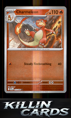 Reverse Holofoil Charmeleon 012/094 Pokemon Common ME02: Phantasmal Flames Card