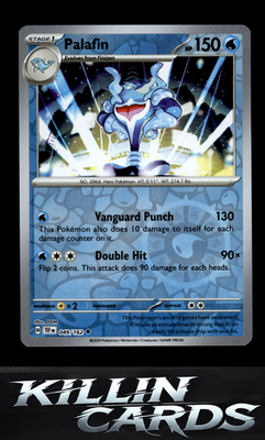 Reverse Holofoil Palafin 049/162 Pokemon Uncommon SV05: Temporal Forces Card NM