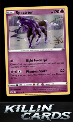 Spectrier 081/196 Pokemon Holo Rare SWSH11: Lost Origin Card NM