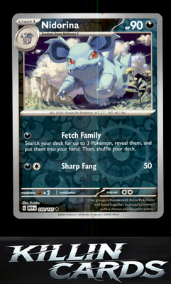 Reverse Holofoil Nidorina 030/165 Pokemon Uncommon SV: Scarlet & Violet 151 Card