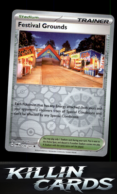 Reverse Holofoil Festival Grounds 149/167 Pokemon Uncommon SV06: Twilight Masque