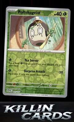 Reverse Holofoil Poltchageist - 021/167 021/167 Pokemon Common SV06: Twilight Ma