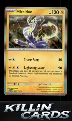 Miraidon 080/198 Pokemon Rare SV01: Scarlet & Violet Base Set Card NM
