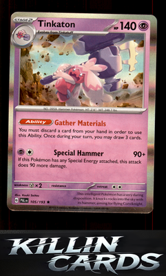 Tinkaton 105/193 Pokemon Rare SV02: Paldea Evolved Card NM