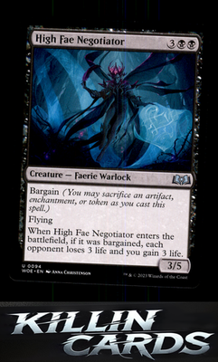 High Fae Negotiator 94 Magic U Wilds of Eldraine Card NM