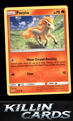 Ponyta 23/236 Pokemon Common SM - Cosmic Eclipse Card LP
