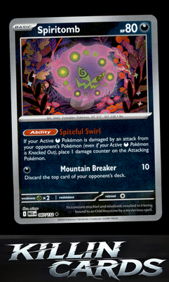 Reverse Holofoil Spiritomb - 087/132 087/132 Pokemon Uncommon ME01: Mega Evoluti