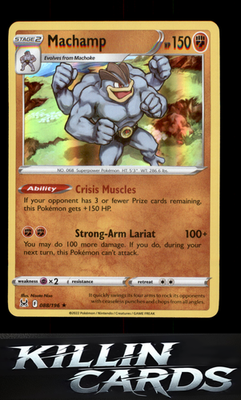 Machamp 088/196 Pokemon Holo Rare SWSH11: Lost Origin Card NM