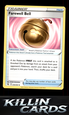 Farewell Bell 234/264 Pokemon Uncommon SWSH08: Fusion Strike Card NM
