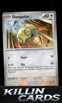 Dunsparce (Poke Ball Pattern) 079/131 Pokemon Common SV: Prismatic Evolutions Ca