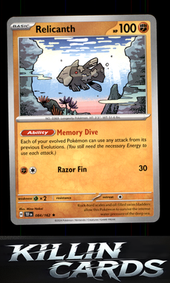 Relicanth - 084/162 084/162 Pokemon Rare Deck Exclusives Card NM