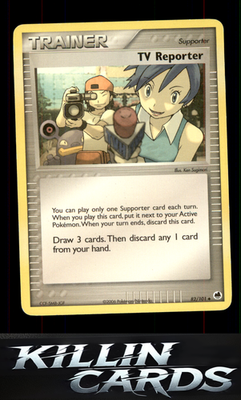 TV Reporter 82/101 Pokemon Uncommon Dragon Frontiers Card NM