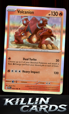 Volcanion 022/182 Pokemon Rare SV04: Paradox Rift Card NM