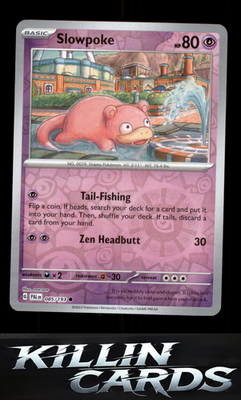 Reverse Holofoil Slowpoke 085/193 Pokemon Common SV02: Paldea Evolved Card NM
