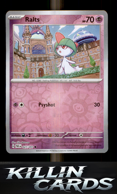 Reverse Holofoil Ralts - 027/091 027/091 Pokemon Common SV: Paldean Fates Card N