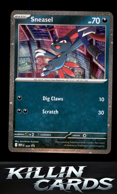 Sneasel (Cosmos Holo) 020 Pokemon Promo ME: Mega Evolution Promo Card NM
