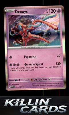 Deoxys 074/182 Pokemon Rare SV04: Paradox Rift Card NM