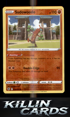 Reverse Holofoil Sudowoodo 074/189 Pokemon Common SWSH10: Astral Radiance Card N
