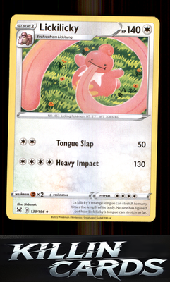 Lickilicky 139/196 Pokemon Uncommon SWSH11: Lost Origin Card NM