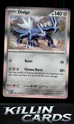 Dialga 095/132 Pokemon Rare ME01: Mega Evolution Card NM