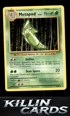 Metapod 4/108 Pokemon Uncommon XY - Evolutions Card NM