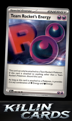 Team Rocket's Energy 182/182 Pokemon Uncommon SV10: Destined Rivals Card NM