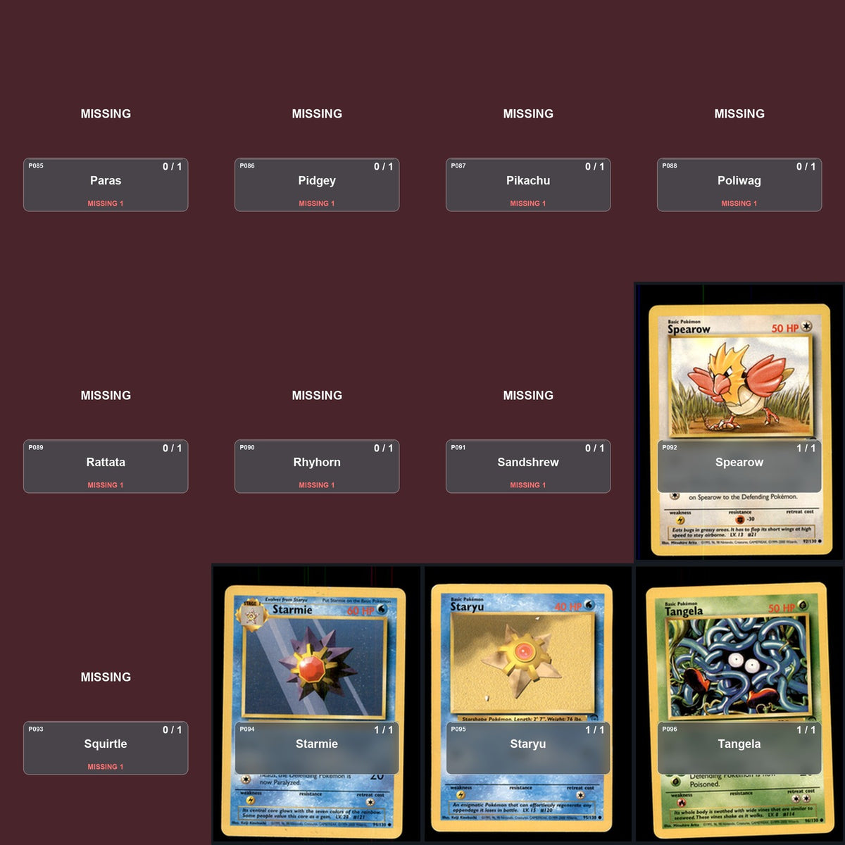Pokemon TCG Base Set 2 Partial Master Set Lot 25 Cards Master Set Collection