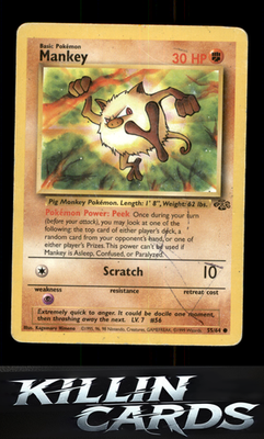 Mankey 55/64 Pokemon Common Jungle Card DM