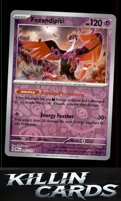 Reverse Holofoil Fezandipiti 045/131 Pokemon Rare SV: Prismatic Evolutions Card