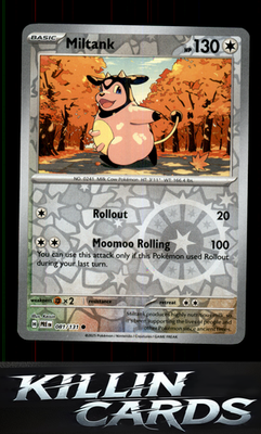 Reverse Holofoil Miltank 081/131 Pokemon Common SV: Prismatic Evolutions Card NM