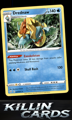 Drednaw 027/072 Pokemon Rare Shining Fates Card NM