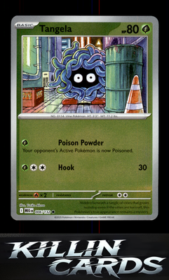 Reverse Holofoil Tangela 006/132 Pokemon Common ME01: Mega Evolution Card NM