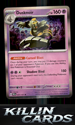 Dusknoir 037/131 Pokemon Rare SV: Prismatic Evolutions Card NM