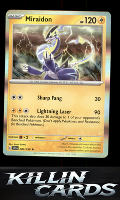 Miraidon 080/198 Pokemon Rare SV01: Scarlet & Violet Base Set Card NM