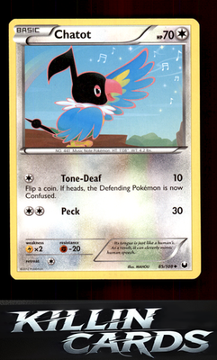 Chatot 85/108 Pokemon Uncommon Dark Explorers Card LP