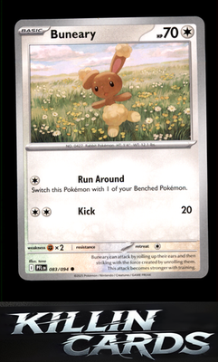 Buneary 083/094 Pokemon Common ME02: Phantasmal Flames Card NM