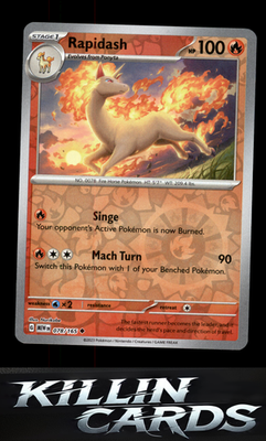 Reverse Holofoil Rapidash 078/165 Pokemon Uncommon SV: Scarlet & Violet 151 Card