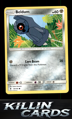 Beldum 83/145 Pokemon Common SM - Guardians Rising Card NM