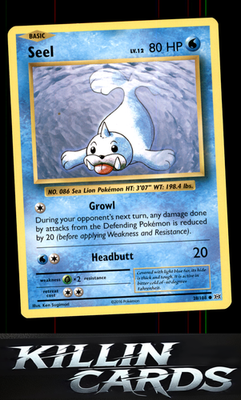 Seel 28/108 Pokemon Common XY - Evolutions Card NM