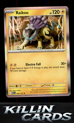 Raikou 048/132 Pokemon Rare ME01: Mega Evolution Card NM