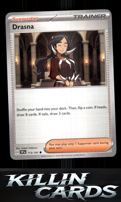 Drasna - 173/191 173/191 Pokemon Common SV08: Surging Sparks Card NM