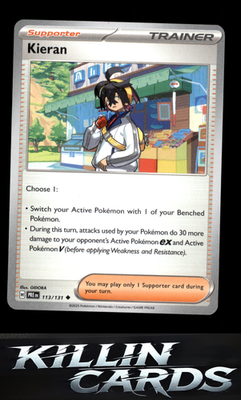 Kieran - 113/131 113/131 Pokemon Uncommon SV: Prismatic Evolutions Card NM