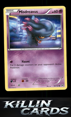 Misdreavus 65/162 Pokemon Common XY - BREAKthrough Card NM
