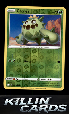 Reverse Holofoil Cacnea 004/072 Pokemon Common Shining Fates Card NM