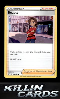 Beauty 148/185 Pokemon Uncommon SWSH04: Vivid Voltage Card LP