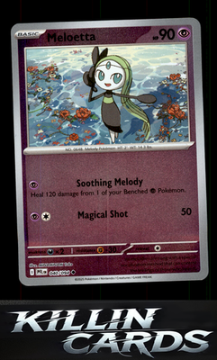 Reverse Holofoil Meloetta 040/094 Pokemon Uncommon ME02: Phantasmal Flames Card