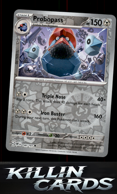 Reverse Holofoil Probopass 146/197 Pokemon Uncommon SV03: Obsidian Flames Card N