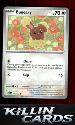 Buneary 107/132 Pokemon Common ME01: Mega Evolution Card NM