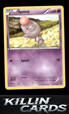 Spoink 49/146 Pokemon Common XY Base Set Card NM